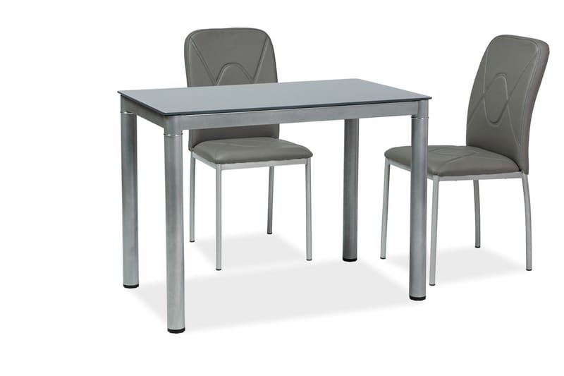 Galan Spisebord 100 cm - Glass/Grå - Møbler - Bord - Spisebord & kjøkkenbord