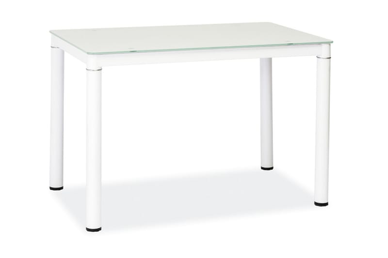 Galan Spisebord 110 cm - Glass/Hvit - Møbler - Bord - Spisebord & kjøkkenbord