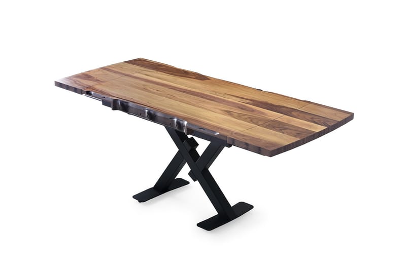 Gausberto Forlengningsbart Spisebord 130 cm - Valnøtt - Møbler - Bord - Spisebord & kjøkkenbord