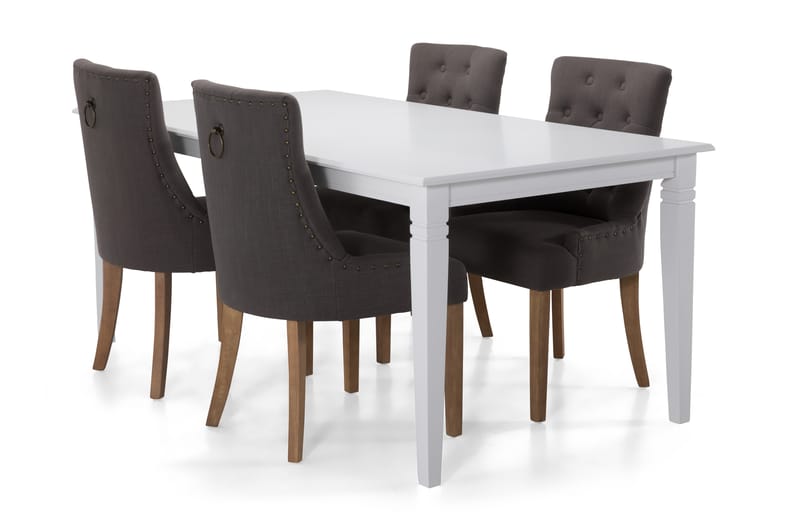 Hartford Spisebord 180 cm - Hvit/Beige/Svart/Grå - Møbler - Bord - Spisebord & kjøkkenbord