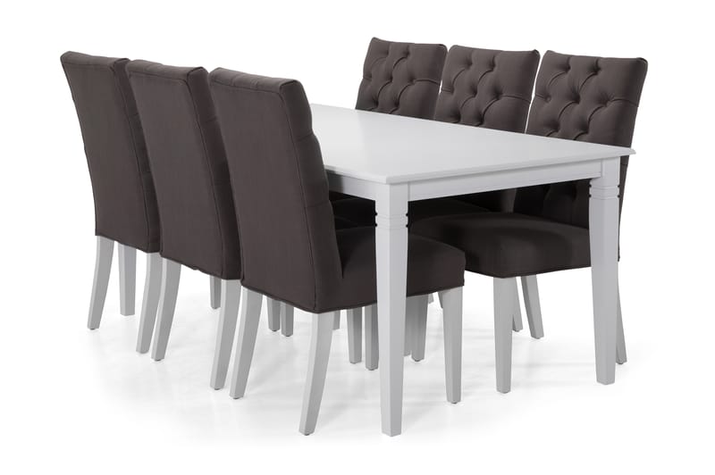 Hartford Spisebord 180 cm - Hvit/Grå - Møbler - Bord - Spisebord & kjøkkenbord