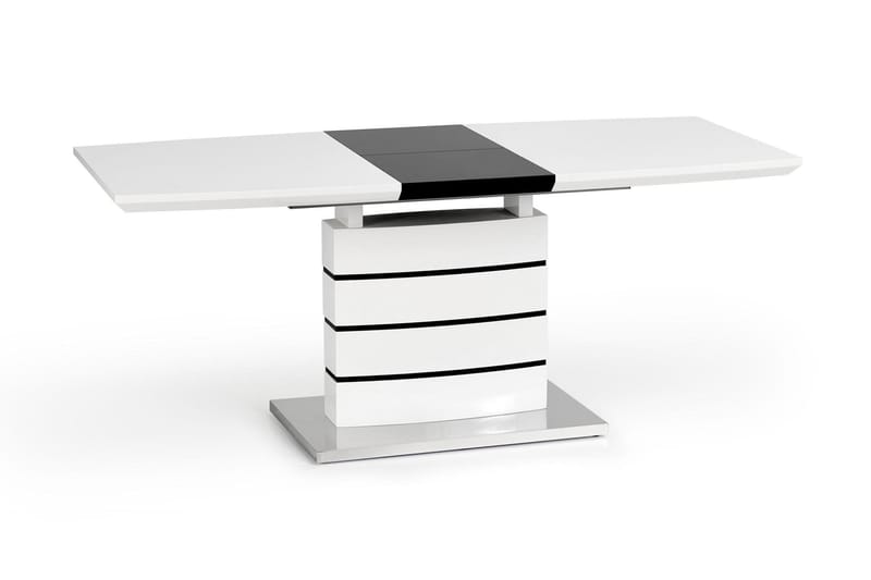 Haverly Forlengningsbart Spisebord 140 cm - Hvit/Svart - Møbler - Bord - Spisebord & kjøkkenbord
