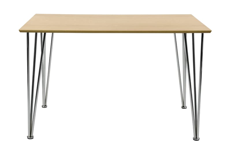 Ikeda Spisebord 120 cm - Tre/Krom - Møbler - Bord - Spisebord & kjøkkenbord