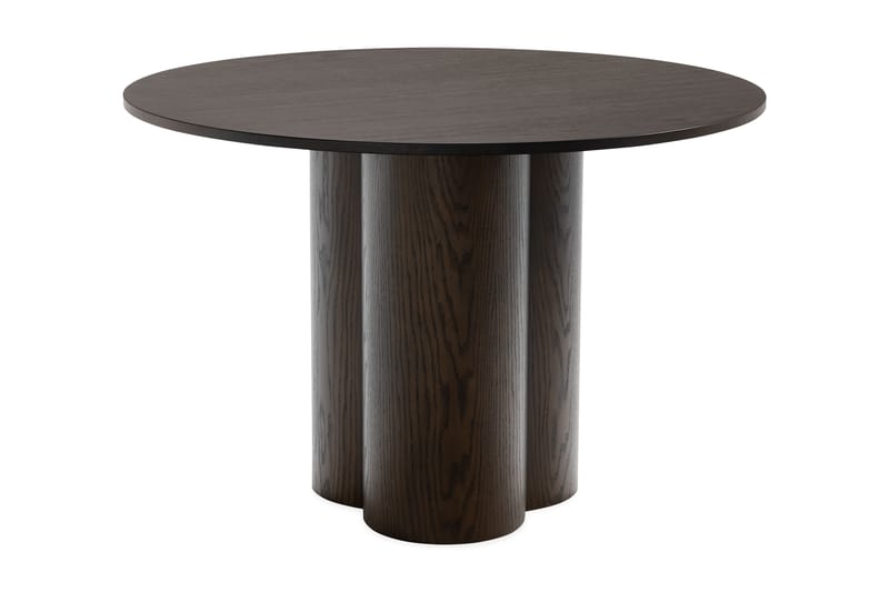 Ikela Spisebord Rundt 110 cm - Mørkebrun - Møbler - Bord - Spisebord & kjøkkenbord
