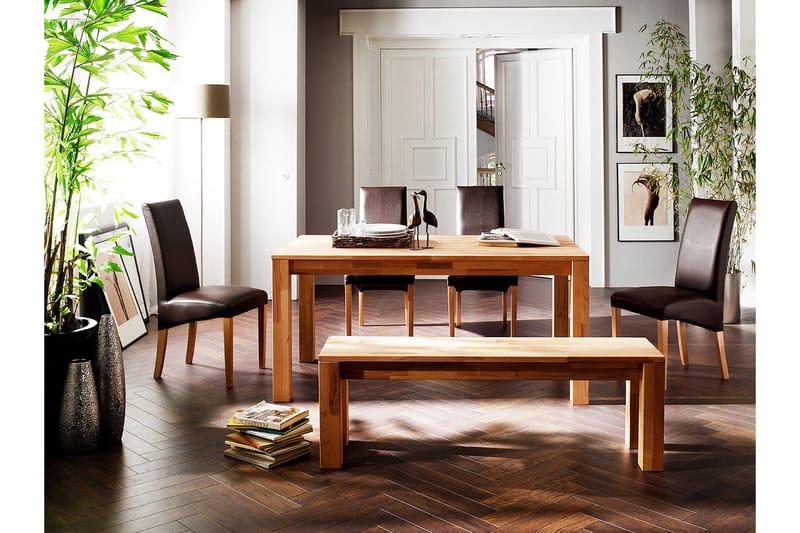 Jostein Forlengningsbart Spisebord 160 cm - Tre - Møbler - Bord - Spisebord & kjøkkenbord