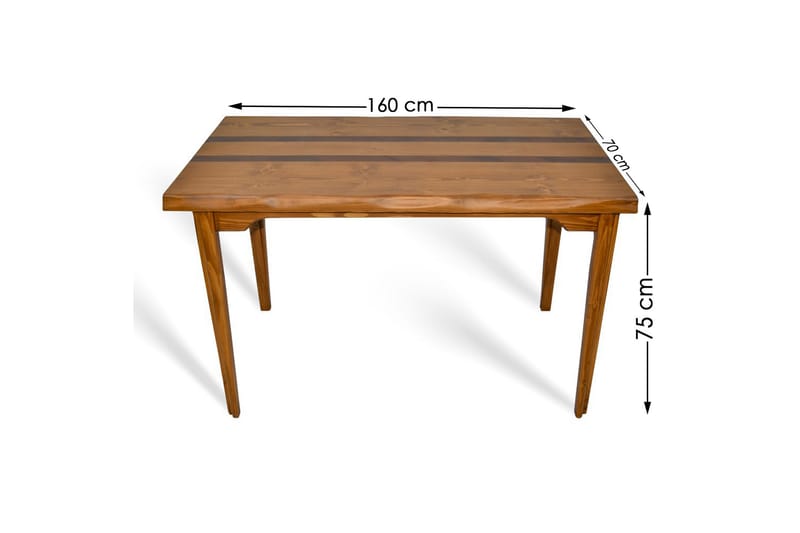 Kaitum Spisebord 160 cm - Natur/Lysebrun - Møbler - Bord - Spisebord & kjøkkenbord