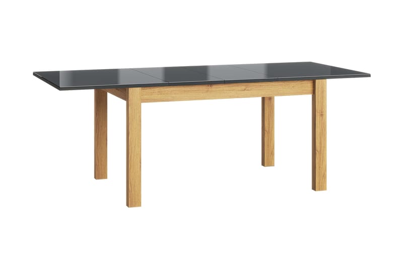 Keia Forlengningsbart Spisebord 136 cm - Eik/Svart - Hagemøbler - Hagebord - Cafébord