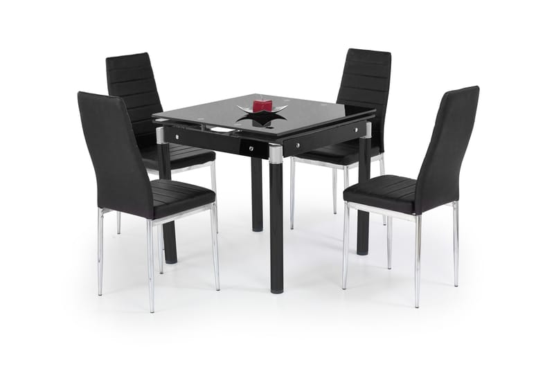 Kenora Forlengningsbart Spisebord 80 cm - Svart - Møbler - Bord - Spisebord & kjøkkenbord