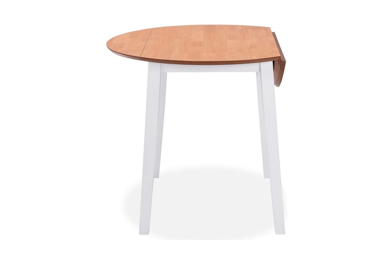 Klaffebord rund MDF hvit - Hvit/Natur - Møbler - Bord - Spisebord & kjøkkenbord