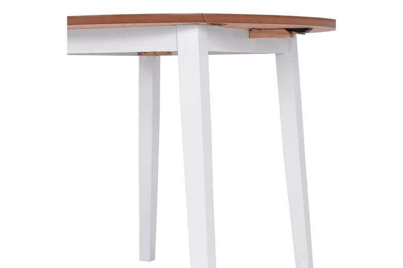 Klaffebord rund MDF hvit - Hvit/Natur - Møbler - Bord - Spisebord & kjøkkenbord