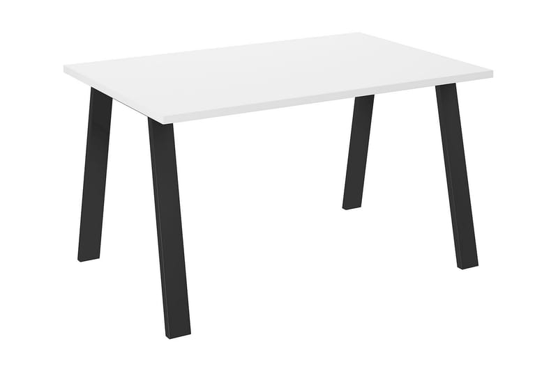 Kleos Spisebord 138 cm - Hvit/Svart - Møbler - Bord - Spisebord & kjøkkenbord