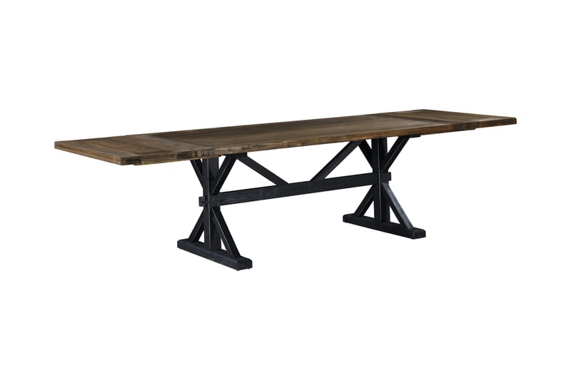 Kolkentit Forlengningsbart Spisebord 200 cm - Natur/Svart - Møbler - Bord - Spisebord & kjøkkenbord