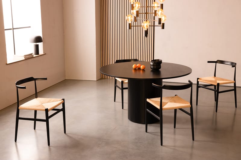 Kopparbo Spisebord Rundt 130 cm - Svart - Møbler - Bord - Spisebord & kjøkkenbord