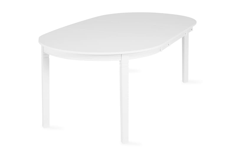 Läckö Spisebord 200 cm Ovalt - Hvit - Møbler - Bord - Spisebord & kjøkkenbord