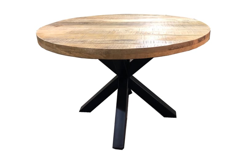 Laikera Spisebord 120 cm - Mango/Natur/Svart - Møbler - Bord - Spisebord & kjøkkenbord