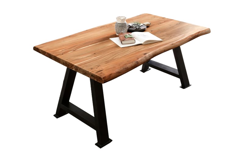 Laikera Spisebord 160x85 cm - Akacia/Svart - Møbler - Bord - Spisebord & kjøkkenbord