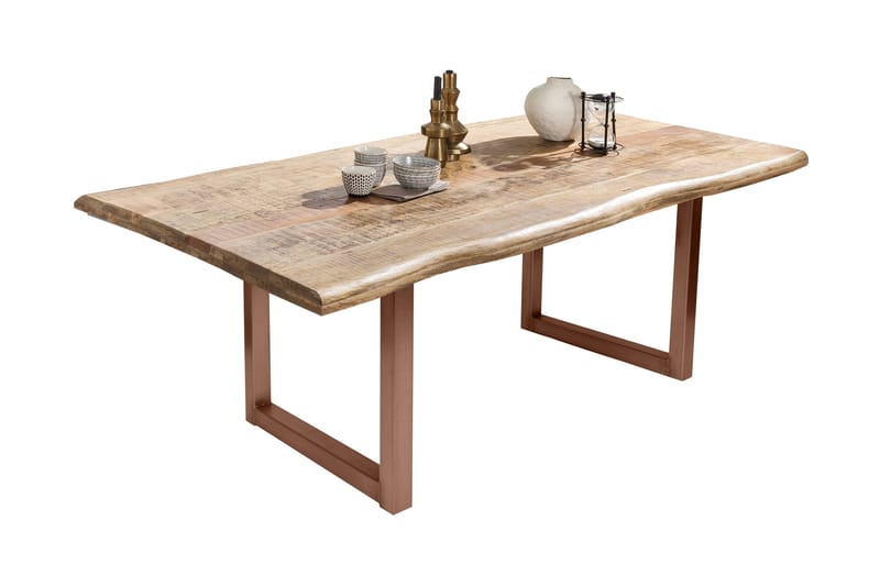 Laikera Spisebord 160x90 cm - Mango/Natur/Brun - Møbler - Bord - Spisebord & kjøkkenbord