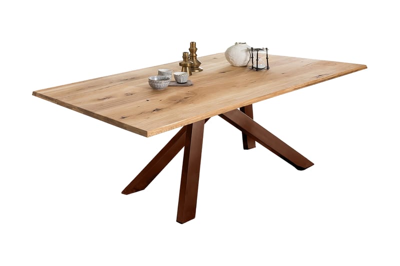 Laikera Spisebord 180x100 cm - Eik/Brun - Møbler - Bord - Spisebord & kjøkkenbord
