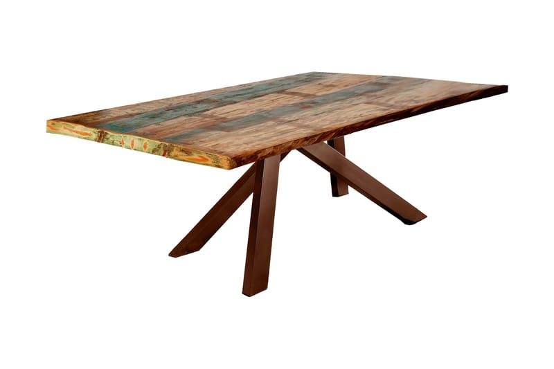 Laikera Spisebord 180x100 cm - Resikulert Tre/Flerfarget/Brun - Møbler - Bord - Spisebord & kjøkkenbord