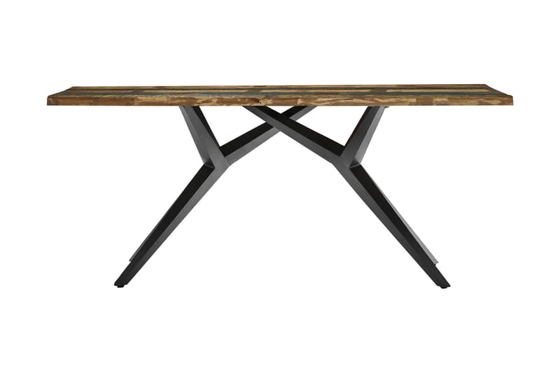 Laikera Spisebord 180x100 cm - Resikulert Tre/Flerfarget/Svart - Møbler - Bord - Spisebord & kjøkkenbord