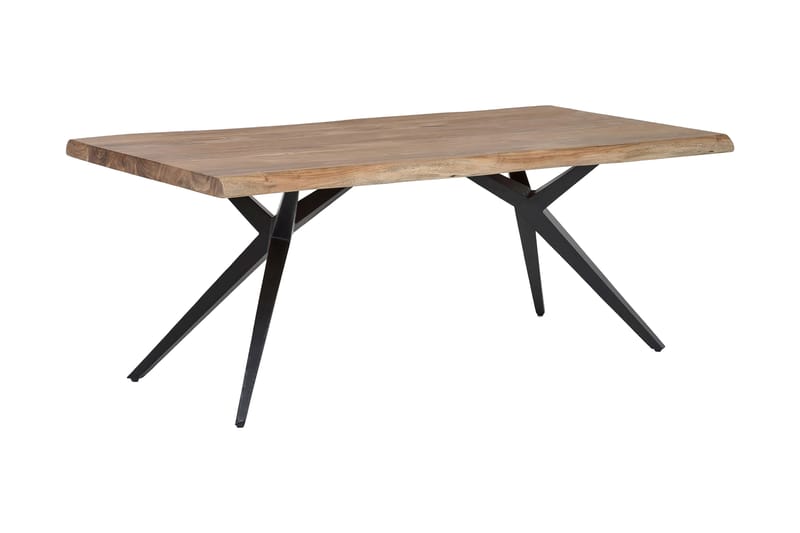 Laikera Spisebord 200x100 cm - Akacia/Svart - Møbler - Bord - Spisebord & kjøkkenbord