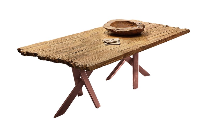 Laikera Spisebord 200x100 cm - Resirkulert Teak/Brun - Møbler - Bord - Spisebord & kjøkkenbord