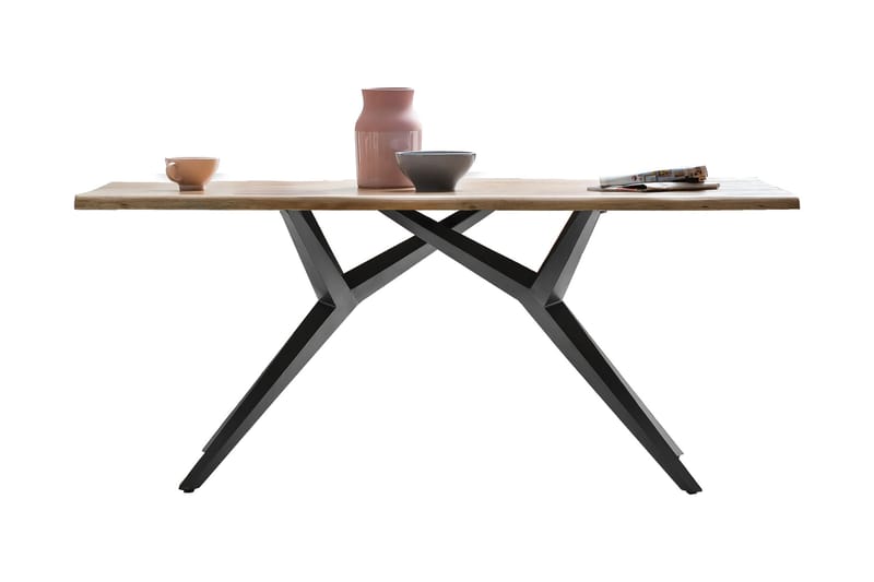Laikera Spisebord 220 cm - Eik/Svart - Møbler - Bord - Spisebord & kjøkkenbord