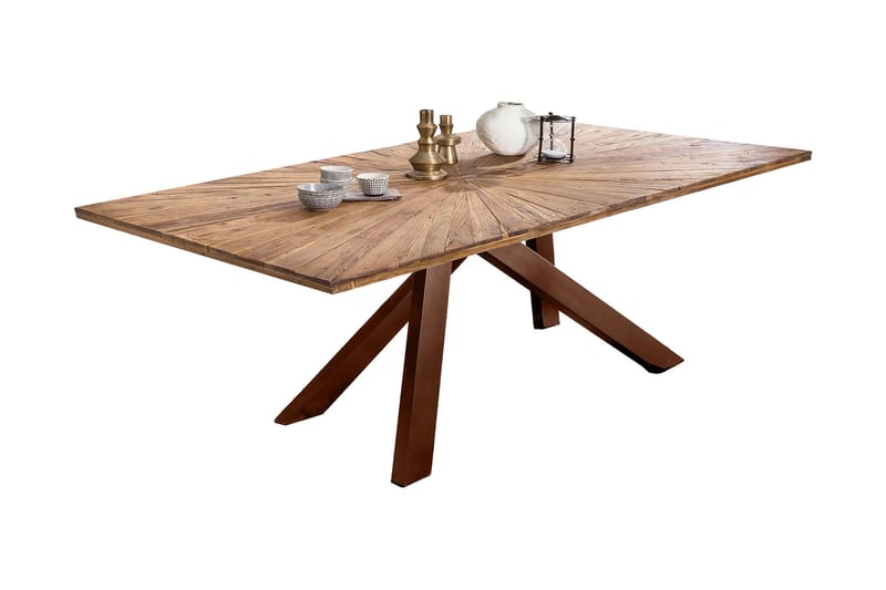 Laikera Spisebord 220 cm - Resirkulert Teak/Brun - Møbler - Bord - Spisebord & kjøkkenbord