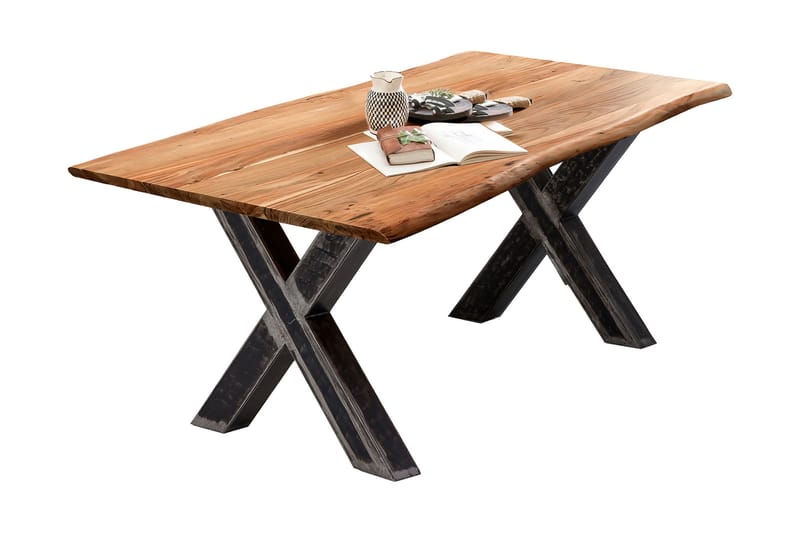 Laikera Spisebord 240 cm - Akacia/Sølv - Møbler - Bord - Spisebord & kjøkkenbord