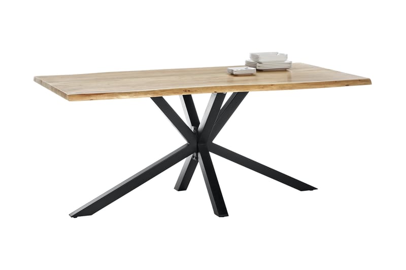 Laikera Spisebord 240 cm - Akacia/Svart - Møbler - Bord - Spisebord & kjøkkenbord
