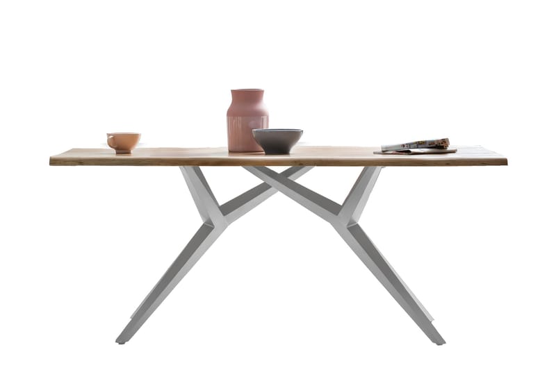 Laikera Spisebord 240 cm - Eik/Sølv - Møbler - Bord - Spisebord & kjøkkenbord