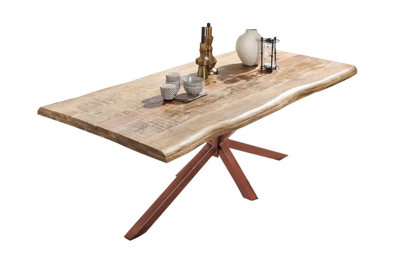 Laikera Spisebord 240 cm - Mango/Natur/Brun - Møbler - Bord - Spisebord & kjøkkenbord