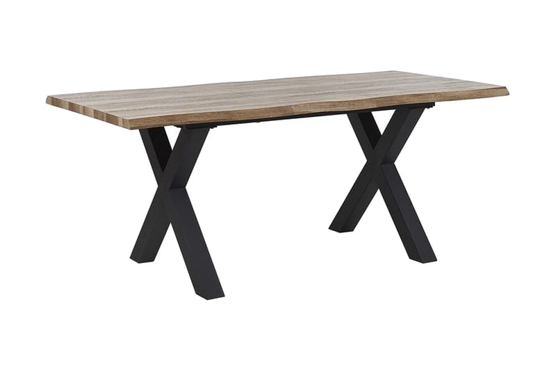 Lawtey Spisebord 180 cm Sammenleggbart - Lyst Tre/Svart - Møbler - Bord - Sammenleggbart bord