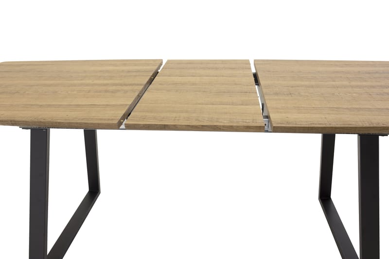 Leah Forlengningsbart Spisebord - Tre/Svart - Møbler - Bord - Spisebord & kjøkkenbord