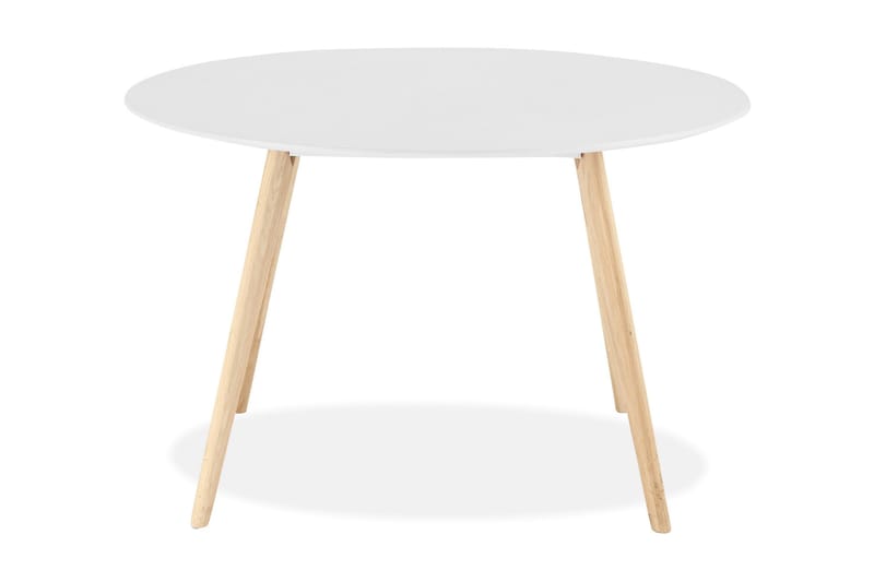 Life Spisebord 120 cm Rundt - Hvit/Eik - Møbler - Bord - Spisebord & kjøkkenbord