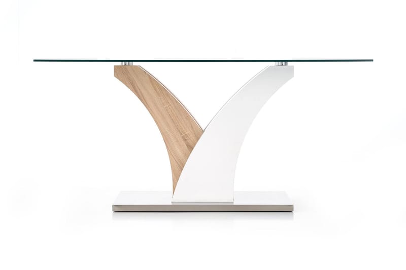 Lorna Spisebord 160 cm - Hvit/Eik - Møbler - Bord - Spisebord & kjøkkenbord