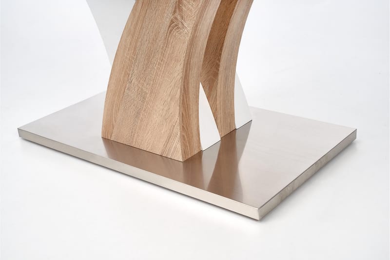 Lorna Spisebord 160 cm - Hvit/Eik - Møbler - Bord - Spisebord & kjøkkenbord