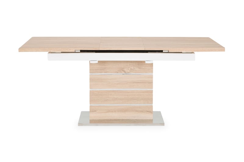 Macahan Forlengningsbart Spisebord 140 cm - Eik/Hvit - Møbler - Bord - Spisebord & kjøkkenbord