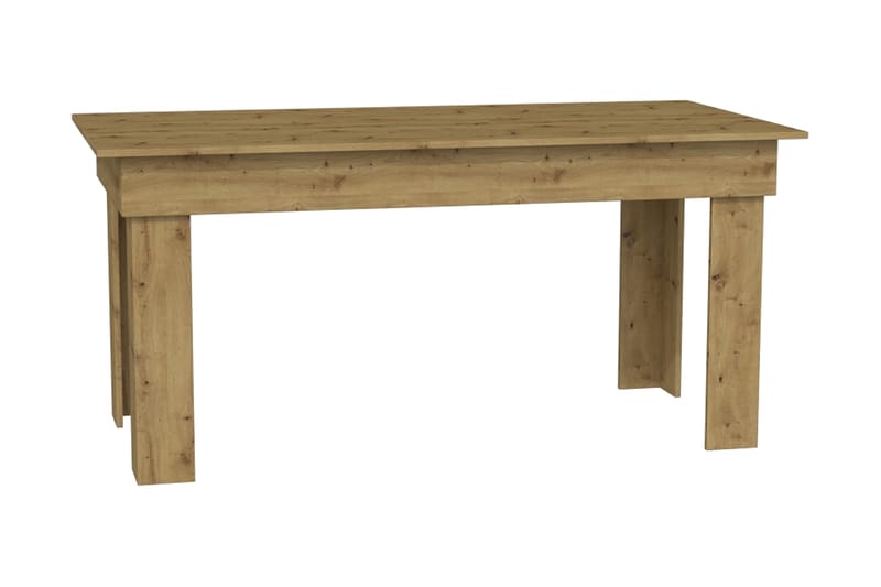 Madran Spisebord 160 cm Rektangulært - Mørkebrun Eikefarge - Møbler - Bord - Spisebord & kjøkkenbord