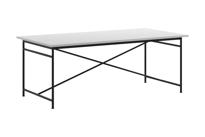 Mae Matbord 200 cm - Hvit / Svart - Møbler - Bord - Spisebord & kjøkkenbord