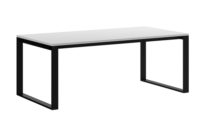 Mae Spisebord 200 cm - Hvit/Svart - Møbler - Bord - Spisebord & kjøkkenbord