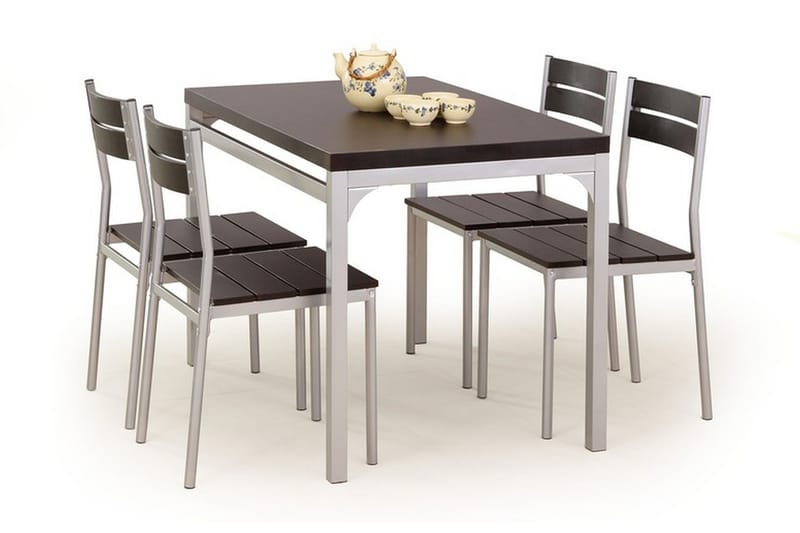 Malcolm Spisebord 110 cm - Brun/Krom - Møbler - Bord - Spisebord & kjøkkenbord
