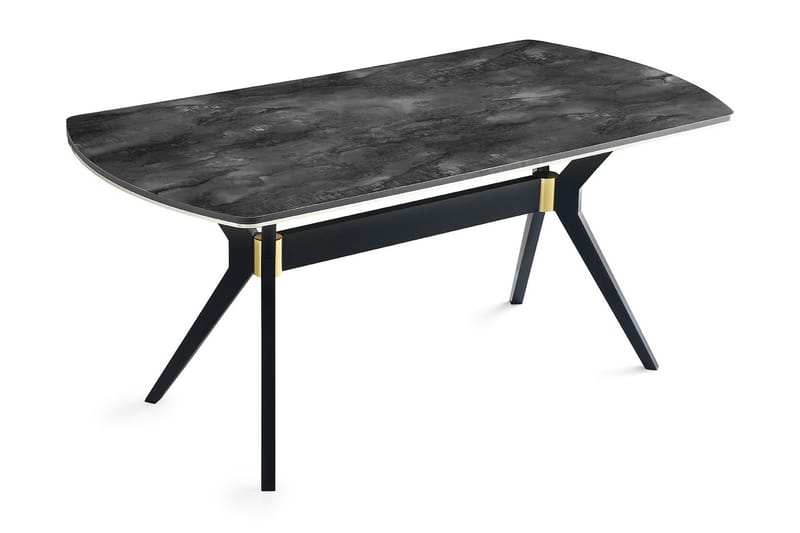 Masssia Spisebord 180 cm - Mørkegrå/Gull - Møbler - Bord - Spillebord - Bordtennisbord