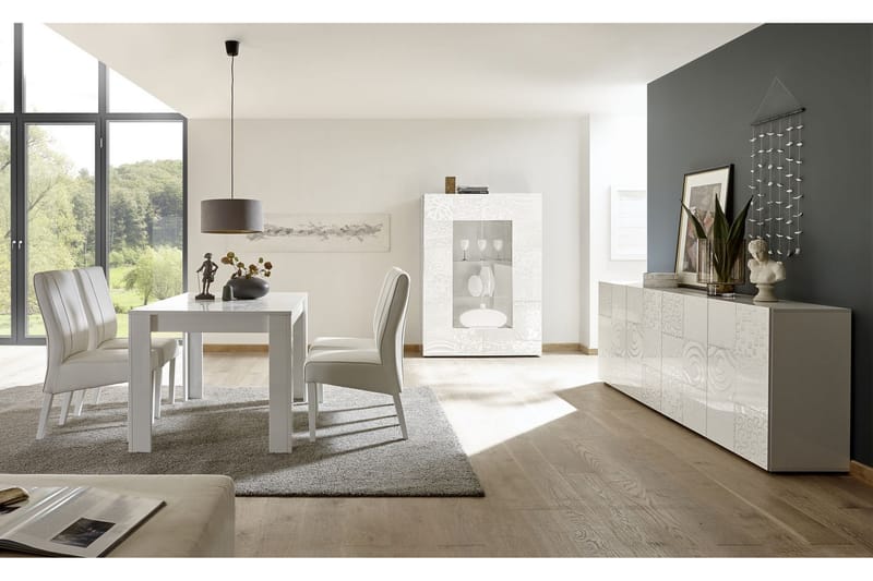 Mironne Forlengningsbart Spisebord 180 cm - Hvit - Møbler - Bord - Spisebord & kjøkkenbord