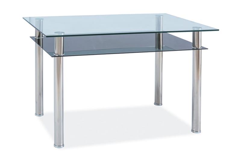 Nagari Spisebord 90 cm - Glass/Sølv - Møbler - Bord - Spisebord & kjøkkenbord