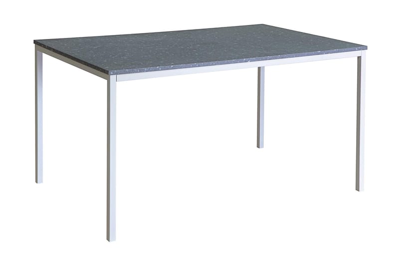 Noomi Spisebord 138 cm - Mørkgrå Terrazzo/Hvit - Møbler - Bord - Spisebord & kjøkkenbord