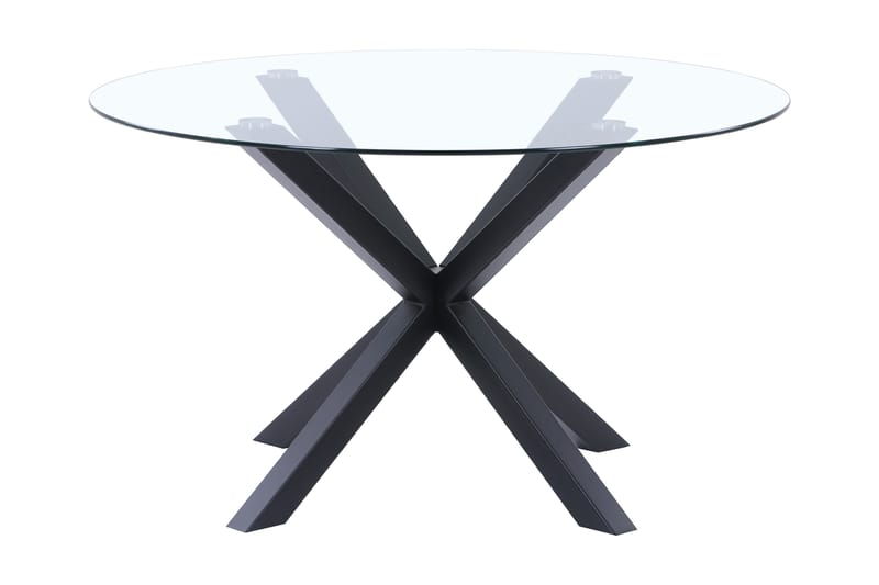 Norvallen Spisebord Rundt 130 cm - Transparent - Møbler - Bord - Spisebord & kjøkkenbord