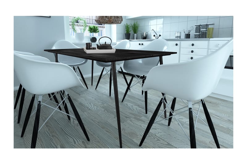 Oktoos Spisebord 160 cm - Svart - Møbler - Bord - Spisebord & kjøkkenbord