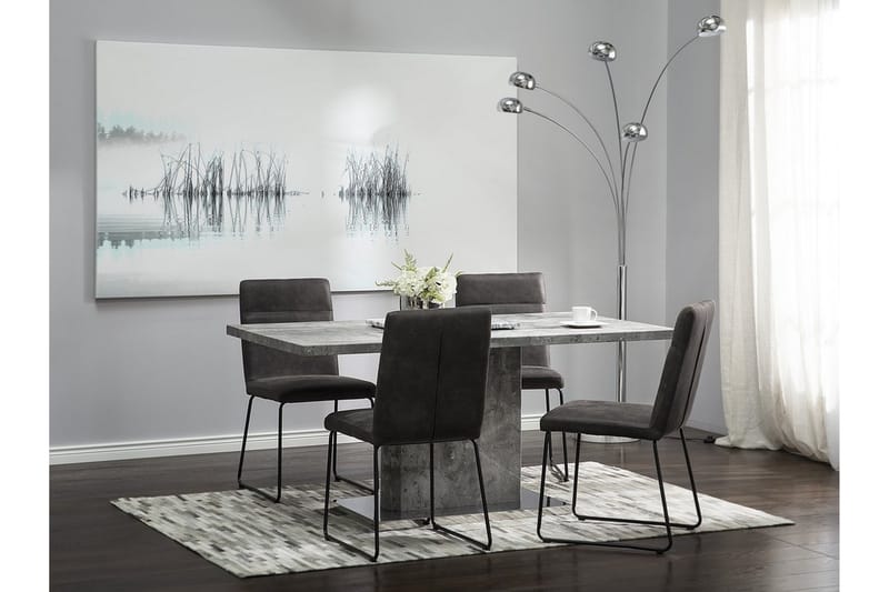 Pasadena Spisebord 90 cm - Grå - Møbler - Bord - Spisebord & kjøkkenbord