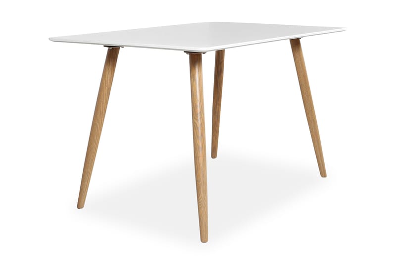 Pelle Spisebord 120 cm - Hvit/Eik - Møbler - Bord - Spisebord & kjøkkenbord